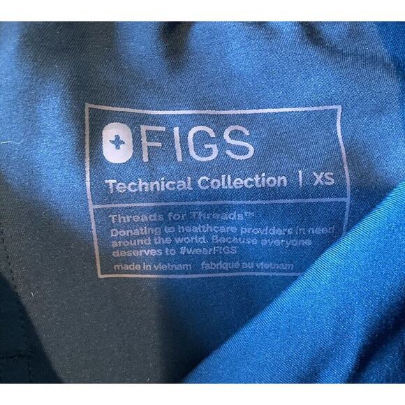 Figs Drawstring Scrub Pants Joggers Size XS Women’s Blue - Picture 3 of 8